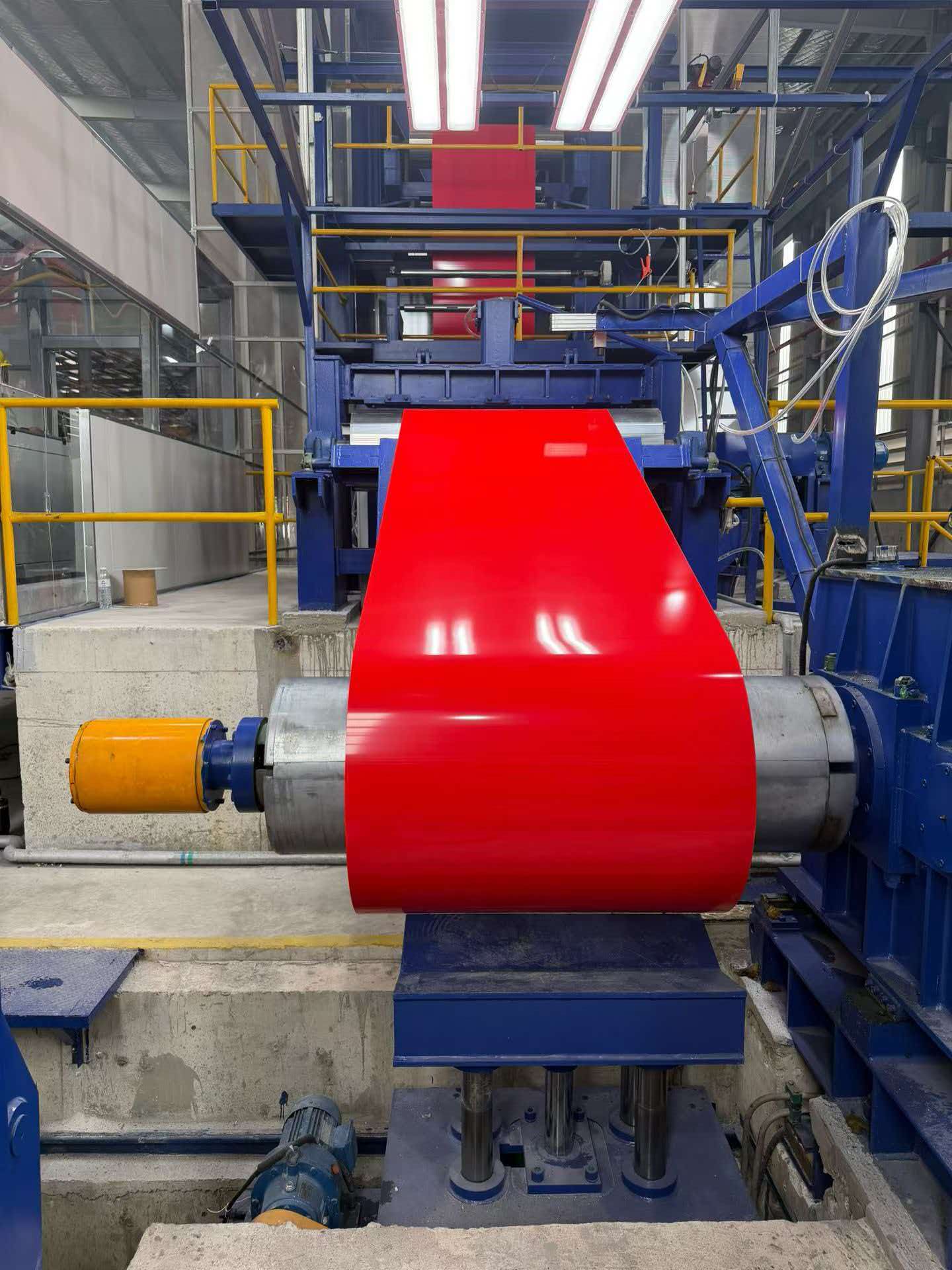 Color coated steel production line
